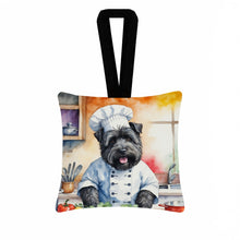 Load image into Gallery viewer, Bouvier des Flandres The Chef Hanging Square Fabric Ornament 3.5 × 3.5