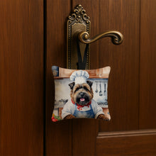 Load image into Gallery viewer, Bouvier des Flandres The Chef Hanging Square Fabric Ornament 3.5 × 3.5