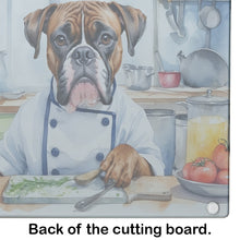 Load image into Gallery viewer, Boxer The Chef Glass Cutting Boards – Durable, Decorative Kitchen Art
