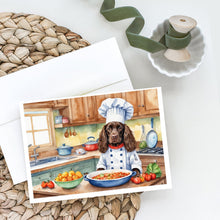 Load image into Gallery viewer, Boykin Spaniel The Chef Greeting Cards - Blank Note Cards – 8-Pack of Artist-Designed Cards with Envelopes