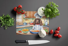 Load image into Gallery viewer, Boykin Spaniel The Chef Glass Cutting Boards – Durable, Decorative Kitchen Art