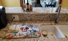 Load image into Gallery viewer, Brittany Spaniel The Chef Dish Drying Mat