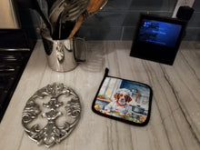 Load image into Gallery viewer, Brittany Spaniel The Chef Pot Holders - Set of 2 Decorative Kitchen Helpers | Made in the USA