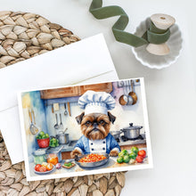 Load image into Gallery viewer, Brussels Griffon The Chef Greeting Cards - Blank Note Cards – 8-Pack of Artist-Designed Cards with Envelopes