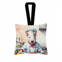Load image into Gallery viewer, Bull Terrier The Chef Hanging Square Fabric Ornament 3.5 × 3.5