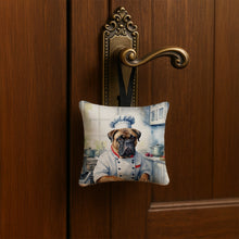 Load image into Gallery viewer, Bullmastiff The Chef Hanging Square Fabric Ornament 3.5 × 3.5