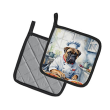 Load image into Gallery viewer, Bullmastiff The Chef Pot Holders - Set of 2 Decorative Kitchen Helpers | Made in the USA