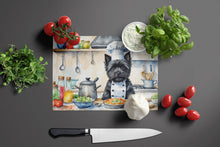 Load image into Gallery viewer, Cairn Terrier The Chef Glass Cutting Boards – Durable, Decorative Kitchen Art