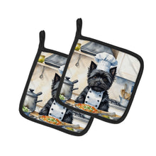 Load image into Gallery viewer, Cairn Terrier The Chef Pot Holders - Set of 2 Decorative Kitchen Helpers | Made in the USA