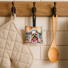 Load image into Gallery viewer, Cairn Terrier The Chef Hanging Square Fabric Ornament 3.5 × 3.5