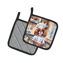Load image into Gallery viewer, Cavalier Spaniel The Chef Pot Holders - Set of 2 Decorative Kitchen Helpers | Made in the USA