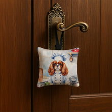 Load image into Gallery viewer, Cavalier Spaniel The Chef Hanging Square Fabric Ornament 3.5 × 3.5