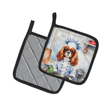 Load image into Gallery viewer, Cavalier Spaniel The Chef Pot Holders - Set of 2 Decorative Kitchen Helpers | Made in the USA
