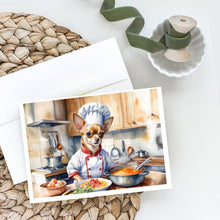 Load image into Gallery viewer, Chihuahua The Chef Greeting Cards - Blank Note Cards – 8-Pack of Artist-Designed Cards with Envelopes