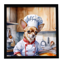 Load image into Gallery viewer, Chihuahua The Chef Framed Metal Print