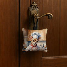Load image into Gallery viewer, Chihuahua The Chef Hanging Square Fabric Ornament 3.5 × 3.5