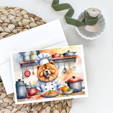 Load image into Gallery viewer, Chow Chow The Chef Greeting Cards - Blank Note Cards – 8-Pack of Artist-Designed Cards with Envelopes