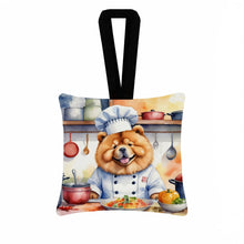 Load image into Gallery viewer, Chow Chow The Chef Hanging Square Fabric Ornament 3.5 × 3.5