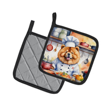 Load image into Gallery viewer, Chow Chow The Chef Pot Holders - Set of 2 Decorative Kitchen Helpers | Made in the USA