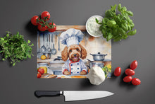 Load image into Gallery viewer, Cockapoo The Chef Glass Cutting Boards – Durable, Decorative Kitchen Art