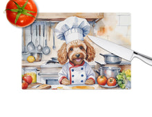Load image into Gallery viewer, Cockapoo The Chef Glass Cutting Boards – Durable, Decorative Kitchen Art