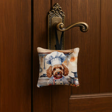 Load image into Gallery viewer, Cockapoo The Chef Hanging Square Fabric Ornament 3.5 × 3.5