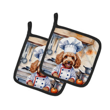 Load image into Gallery viewer, Cockapoo The Chef Pot Holders - Set of 2 Decorative Kitchen Helpers | Made in the USA
