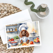 Load image into Gallery viewer, Cocker Spaniel The Chef Greeting Cards - Blank Note Cards – 8-Pack of Artist-Designed Cards with Envelopes