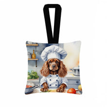 Load image into Gallery viewer, Cocker Spaniel The Chef Hanging Square Fabric Ornament 3.5 × 3.5