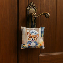 Load image into Gallery viewer, Corgi The Chef Hanging Square Fabric Ornament 3.5 × 3.5