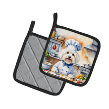Load image into Gallery viewer, Coton de Tulear The Chef Pot Holders - Set of 2 Decorative Kitchen Helpers | Made in the USA