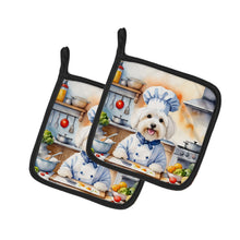 Load image into Gallery viewer, Coton de Tulear The Chef Pot Holders - Set of 2 Decorative Kitchen Helpers | Made in the USA