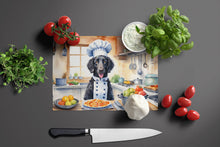 Load image into Gallery viewer, Curly-Coated Retriever The Chef Glass Cutting Boards – Durable, Decorative Kitchen Art