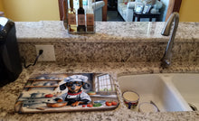 Load image into Gallery viewer, Dachshund The Chef Dish Drying Mat