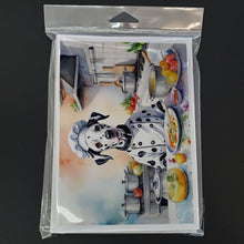 Load image into Gallery viewer, Dalmatian The Chef Greeting Cards - Blank Note Cards – 8-Pack of Artist-Designed Cards with Envelopes