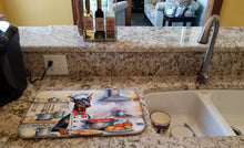 Load image into Gallery viewer, Doberman Pinscher The Chef Dish Drying Mat