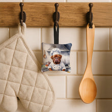 Load image into Gallery viewer, Dogue de Bordeaux The Chef Hanging Square Fabric Ornament 3.5 × 3.5