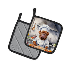 Load image into Gallery viewer, Dogue de Bordeaux The Chef Pot Holders - Set of 2 Decorative Kitchen Helpers | Made in the USA
