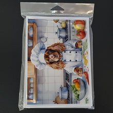 Load image into Gallery viewer, English Cocker Spaniel The Chef Greeting Cards - Blank Note Cards – 8-Pack of Artist-Designed Cards with Envelopes