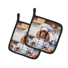 Load image into Gallery viewer, English Cocker Spaniel The Chef Pot Holders - Set of 2 Decorative Kitchen Helpers | Made in the USA