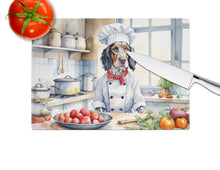 Load image into Gallery viewer, English Setter The Chef Glass Cutting Boards – Durable, Decorative Kitchen Art