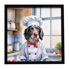 Load image into Gallery viewer, English Setter The Chef Framed Metal Print