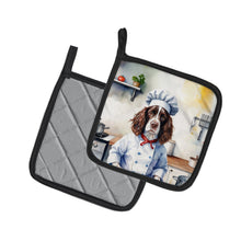 Load image into Gallery viewer, English Springer Spaniel The Chef Pot Holders - Set of 2 Decorative Kitchen Helpers | Made in the USA