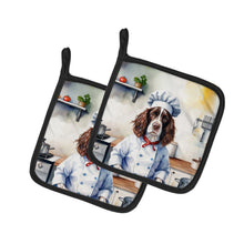 Load image into Gallery viewer, English Springer Spaniel The Chef Pot Holders - Set of 2 Decorative Kitchen Helpers | Made in the USA