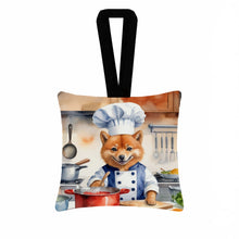 Load image into Gallery viewer, Finnish Spitz The Chef Hanging Square Fabric Ornament 3.5 × 3.5