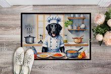 Load image into Gallery viewer, Flat-Coated Retriever The Chef Doormat-24x36 Indoor / Outdoor Rug | Made in USA
