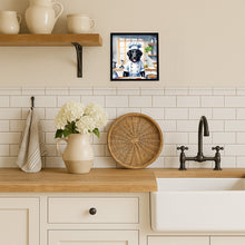 Load image into Gallery viewer, Flat-Coated Retriever The Chef Framed Metal Print