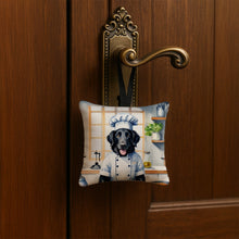 Load image into Gallery viewer, Flat-Coated Retriever The Chef Hanging Square Fabric Ornament 3.5 × 3.5