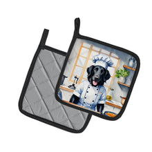 Load image into Gallery viewer, Flat-Coated Retriever The Chef Pot Holders - Set of 2 Decorative Kitchen Helpers | Made in the USA