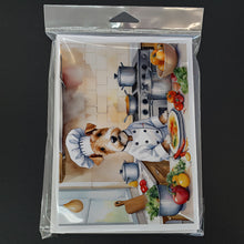 Load image into Gallery viewer, Fox Terrier The Chef Greeting Cards - Blank Note Cards – 8-Pack of Artist-Designed Cards with Envelopes